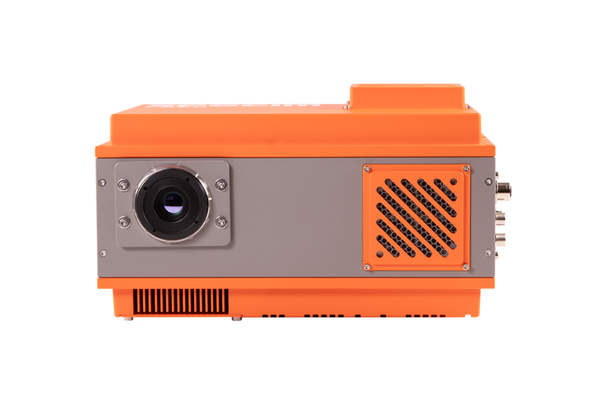 Specim FX50 MWIR hyperspectral camera front facing image