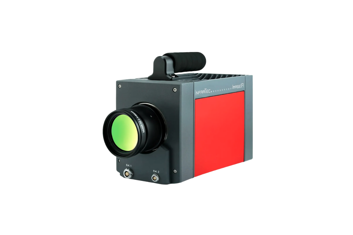 InfraTec ImageIR 5300 camera with objective lens, side view
