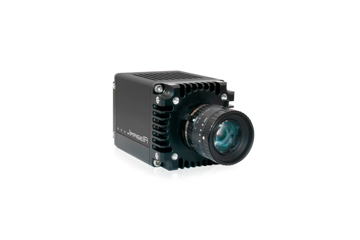 InfraTec ImageIR 9100 camera with lens front side view