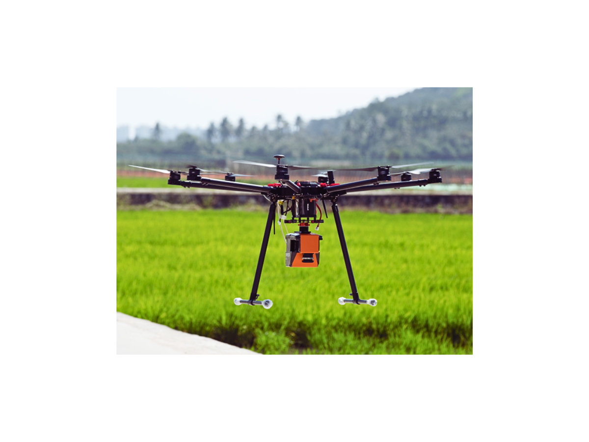 Specim AFX camera on drone