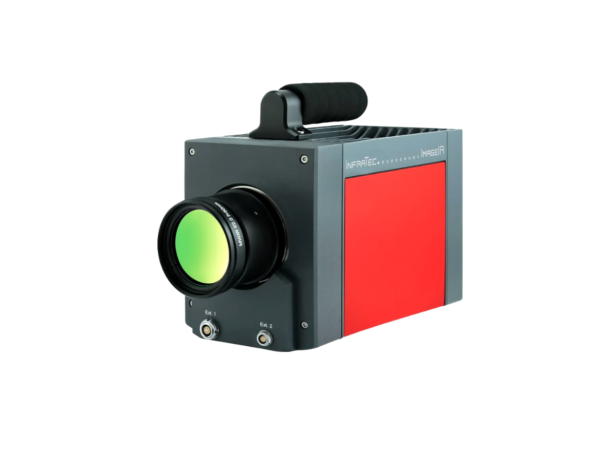 InfraTec ImageIR 5300 camera with objective lens, side view