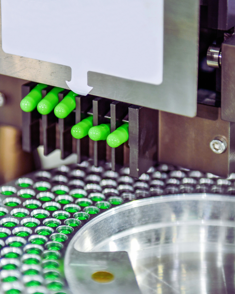 Tablets in a production line