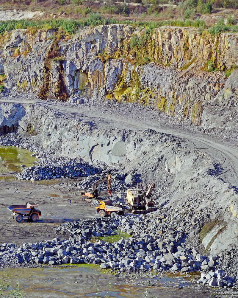 Mining excavation site